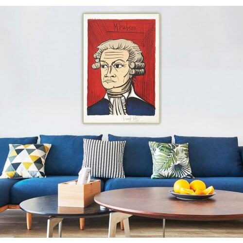 Mirabeau , 1977 by Bernard Buffet Canvas Oil Painting Artwork Aesthetic Decorative Picture Wall Hanging Decor Home Decoration