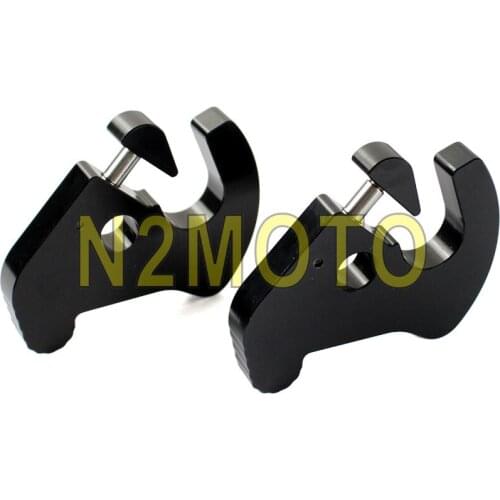Motorcycle Black Rotary Latches Detachable Sissy Bar Docking Latch Slip Kit for Harley Road King Glide