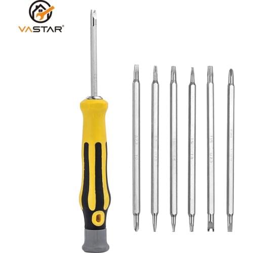 7Pcs Magnetic Screw Driver Set Household Multifunctional Screwdriver Bits Opening Repair Precision Insulated Hand Tool