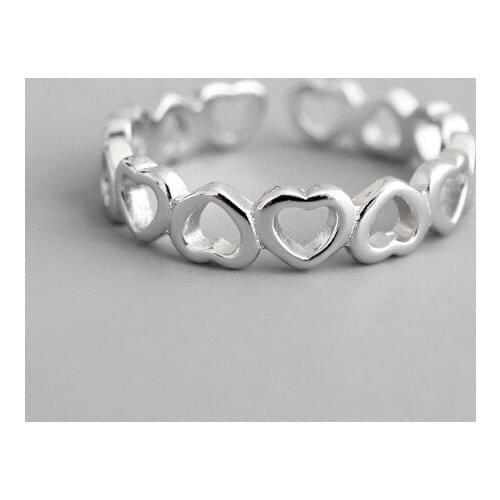 New Charming Love Heart Finger Ring for Women Vintage Boho Knuckle Party Rings Gothic Punk Jewelry Gifts for Girls 2020