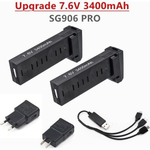Original battery for SG906 Pro SG906PRO x7pro GPS RC Drone battery 7.6V 3400MAH Lipo battery accessories 5G Wifi PFV Drone 1Pcs