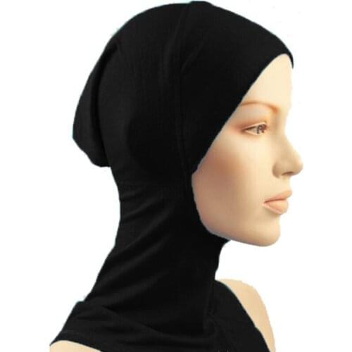 Under Scarf Hat Cap Bone Bonnet Hijab Islamic Head Wear Neck Cover Muslim TT@88
