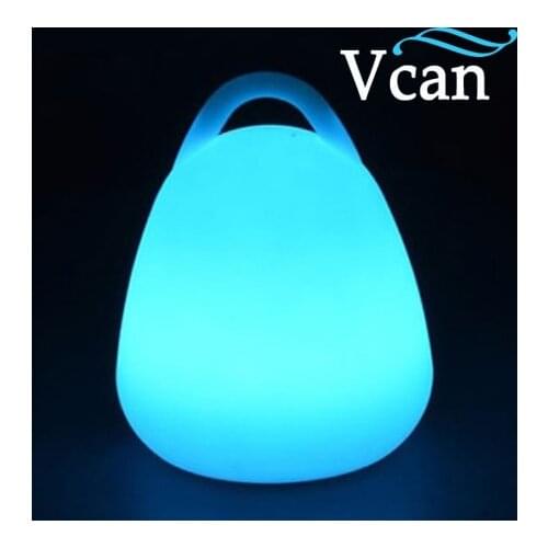 Super bright 100% waterproof PE plastic outdoor rechargeable led portable lantern