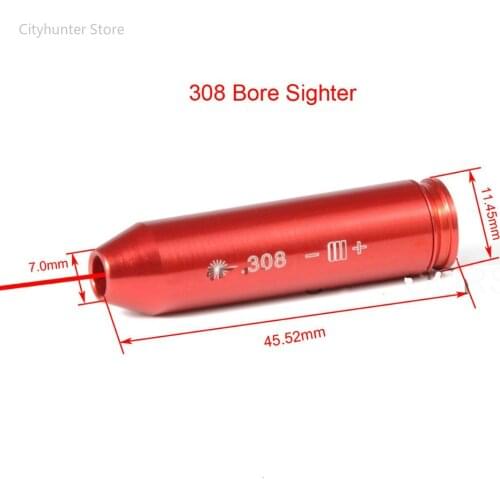 Tactical Hunting Accessories Bullet Laser Sight 5.45X39 7.62X54 12GA .308 .223 .303 7mm Calibration
