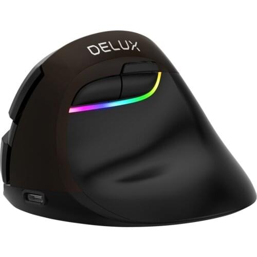 XQ M618mini rechargeable wireless vertical vertical mouse dual-mode Bluetooth mouse RGB female dedicated mouse mini mouse