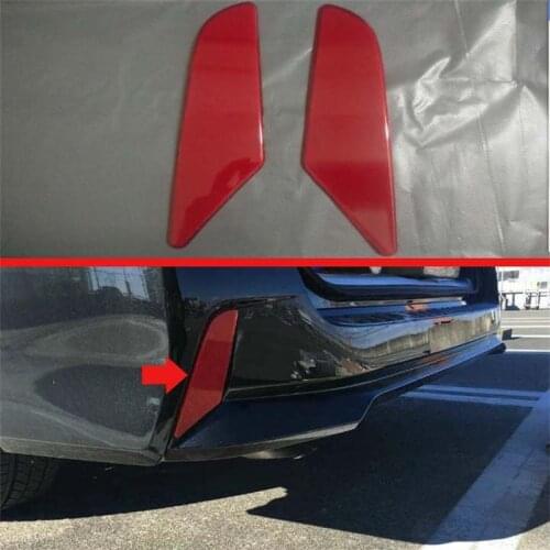 For NISSAN SERENA C27 2017 2018 2019 2020 ABS Red Plastic Rear Tail Fog Lamp Light Warning Reflector Trim Car-Styling Accessries