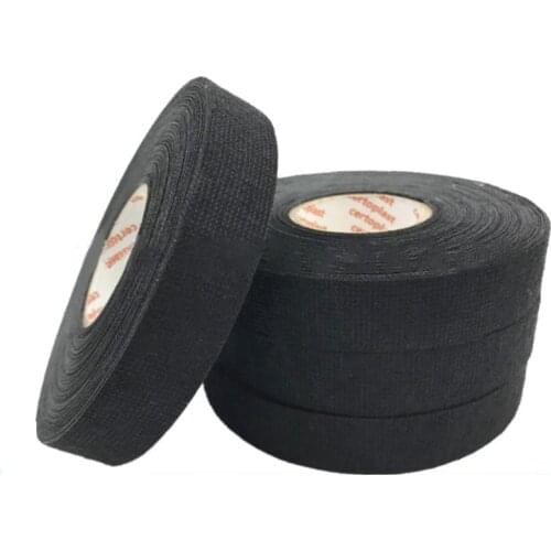1pc 32mmx20m Universal Flannel fabric Cloth Tape automotive wiring harness Black Flannel Car Anti Rattle Self Adhesive Felt Tape