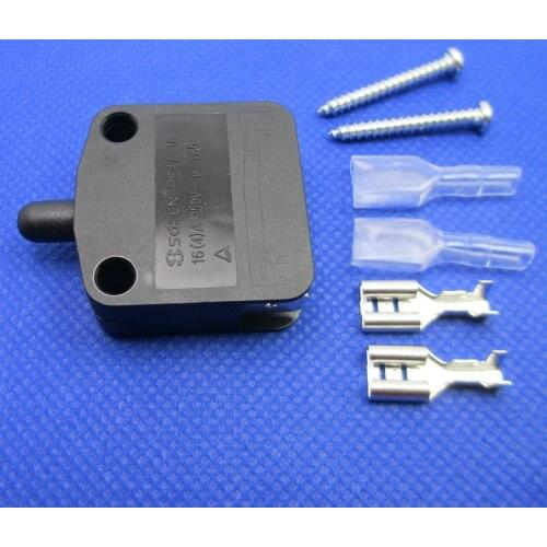 1pcs momentary push button switch normally open self-reset switch Dressing room switch Press and hold on Loosen off 16A 250v