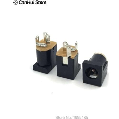 10pcs DC-012 2.1mm Tip DC Power jack / Socket 5.5mm 3 Pin DIP Panel Switch Audio Interface Charging Connector DC012