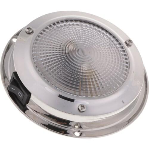 12V Ceiling Light Lightweight Construction Interior Lighting Night Lighting For Boat, Stainless Steel