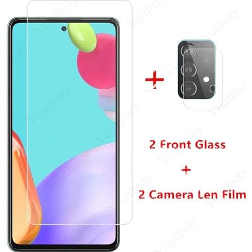 2PCS For Samsung Galaxy A52 Glass for Samsung Galaxy S20 FE M51 M31s A71 A51 A41 A31 A21s A11 Tempered Glass Screen Protector