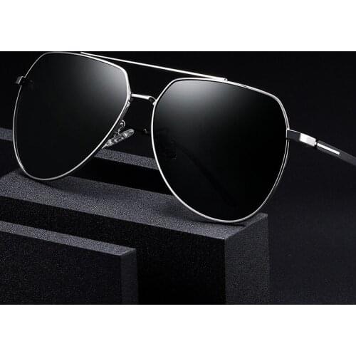 2020 Oversized Polarized Sunglasses Men Vintage Retro Square Sun Glasses Man Photochromic Sunglasses Driving Sunglass Male UV400