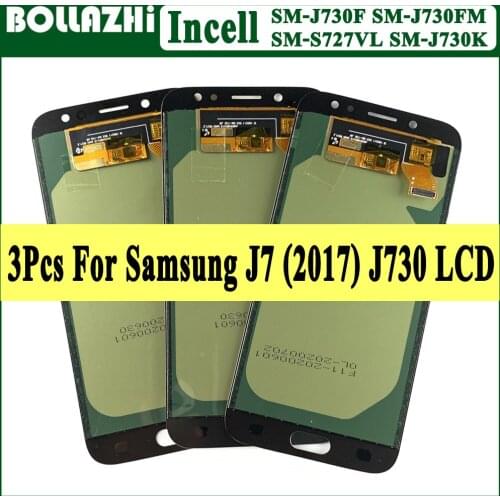 3 Piece/lot Incell For Samsung Galaxy J7 (2017) SM-J730FM J730F LCD Display Touch Screen Assembly Digitizer Replacement 5.5"