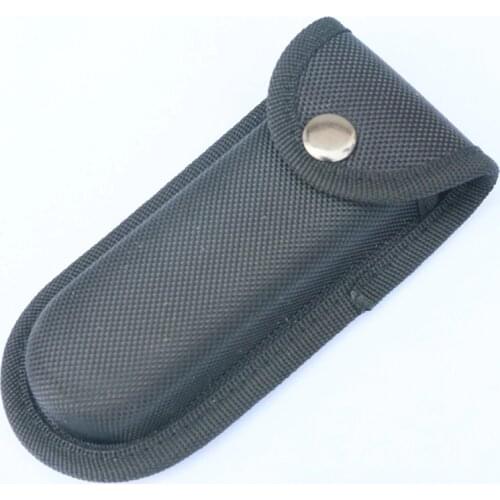 Oxford Nylon Knife Cover Belt Sheath Folding Knife Sheath Protector with Button Buckle for Outdoor, Hunting, Camping and EDC