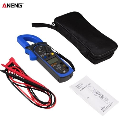 ST201 Digital Multimeter Clamp 4000 Counts Ammeter Transistor Tester Capacitor Tester Power Test Automotive Voltage Tester