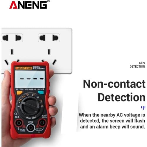 ANENG V04B true rms digital multimeter tester esrmeter multimeter auto power off peak automatic multimetro meter