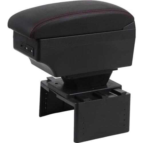 For Chevrolet Orlando armrest box USB Charging heighten Double layer