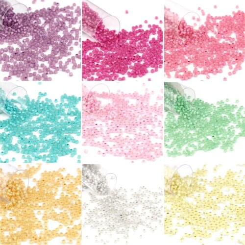 DoreenBeads 2mm Multicolor Glass Seed Beads Cylinder Round Loose Spacer Beads DIY Making Earrings Necklace Jewelry Gifts,1Bottle