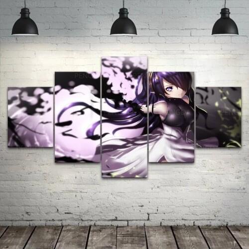 HD Prints Home Decor Canvas Poster Seraph of the End Painting Wall Art Modular Anime Picture Framework For 5 Panel Living Room