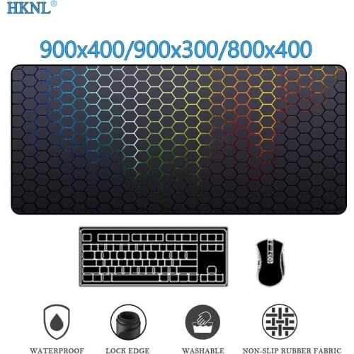 Honeycomb mat Xxl mouse pad Pc gamer deskpad Office Computer gaming accessories deskmat Large mousepad pads mats Carpet 900x400