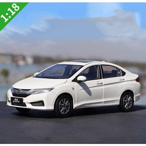Diecast 1:18 Factory GAC Honda Fengfan CITY 2018 New Alloy Simulation Car Model Metal Car Toy Collection Gift Display Decoration