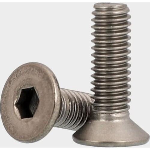 M3 titanium allen screw flat head screws countersunk socket heads bolt hexagon bolts Ti fastener 4mm-50mm length