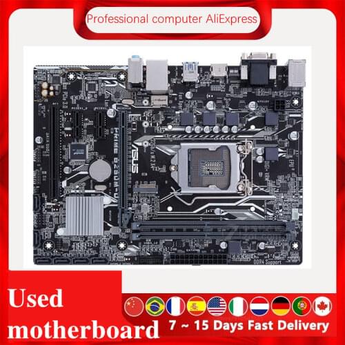 For Asus PRIME B250M-D Original Used Desktop Intel B250 B250M DDR4 Motherboard LGA 1151 i7/i5/i3 USB3.0 SATA3