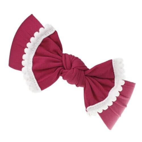 Soft Baby/ Girls Kids Toddler Bow Hairband Headband Turban Big Bow Knot Head-Wrap MM