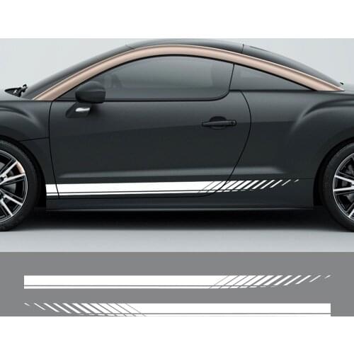 Auto Door Side Skirt Stickers Decals For Peugeot 2008 607 301 508 408 3008 5008 308 307 406 407 208 207 206 Car Wrap Accessories