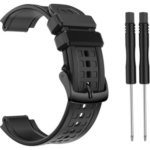 Silicone Watch Strap For Garmin Forerunner 25 GPS Running Sports Watch Large For Men Replacement Bands With Tools