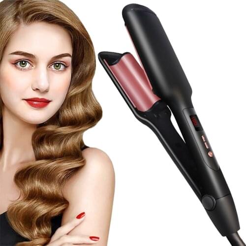 Professional Wave Hair Styler 3 Barrels Big Wave Curling Iron Hair Curlers Crimping Iron Fluffy Waver Salon Styling Tools