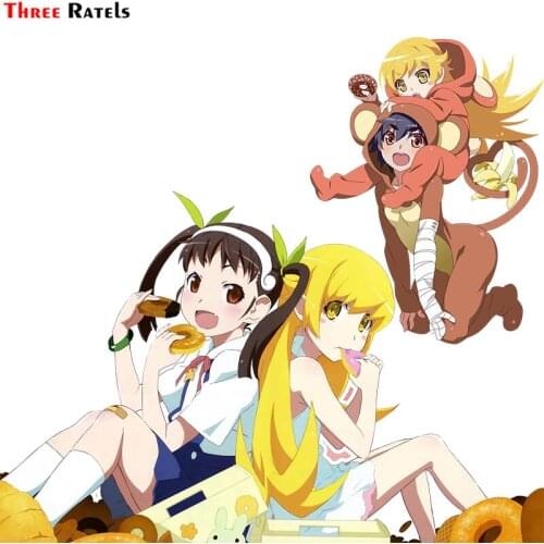 Three Ratels F7 bake monogatari bandages kanbaru suruga oshino shinobu cartoon car sticker motorbike decal Anti Scratch Film