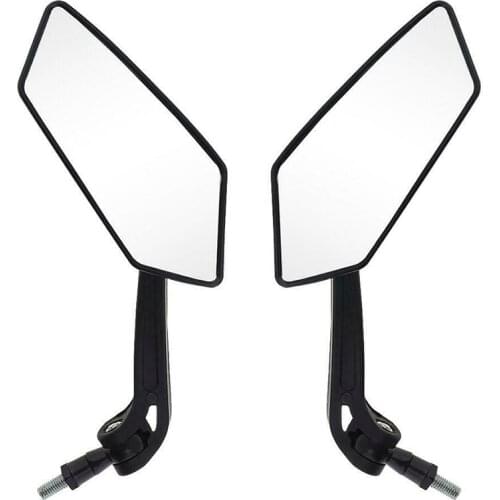 2pcs Universal Motorcycle Mirror Rearview Mirror Back Side E-Bike Stylish Design Modified Plated Motorbike Mirrors