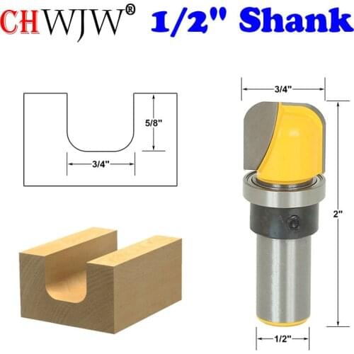 1pc 1/2" Shank Bowl & Tray Template Router Bit - 3/4"W X 5/8"H For Woodworking Cutting Tool