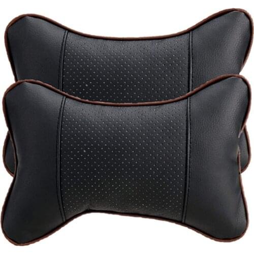 2Pcs Ergonomic Bone Auto Seat Head Neck Rest Cushions Headrests Car Pillows