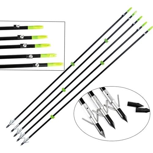 3/6PCS Hunting Archery Bolts Fishing Arrows Fit Slingshot Recurve Bow Compound Fishing sport Fishing Arrows