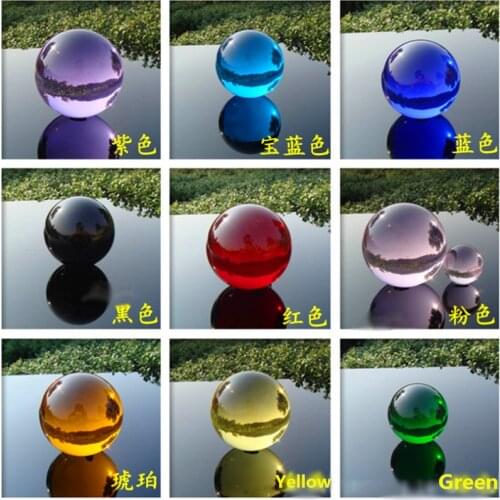 50mm Colorful Crystal Glass ball Magic Ball Globe Photography Decoration Crystal Craft Gift