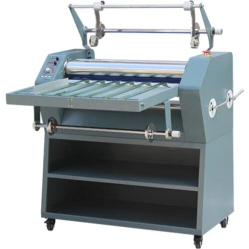 650mm Laminator Hot and Cold paper Laminating Machine Single Double Anti-Curling Steel Roller Structure Electric Heating
