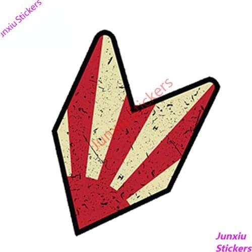 WAKABA JDM LEAF Car Sticker Styling Funny Vinyl Decal for Bumper Doors Windows Waterproof Cover Scratches Accessories PVC13x9cm