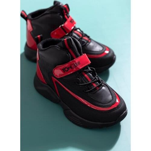 Tonny Black Unisex Child Red Boots Dg0072 'Turkish' Quality 2021 Fashion Design Season Comfort Fast Shipping