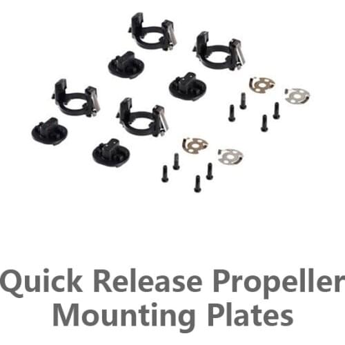 Quick Release Propeller Mounting Plates for DJI inspire 2 drone quadcopter with camera propeller
