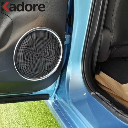 For Honda JAZZ 2020 2021 Interior Accessories Inner Door Pillar Triangle Audio Stereo Speaker Bezels Car Cover Trims