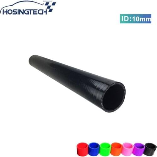 HOSINGTECH-ID 10MM black tuning 1 Meter Length silicone straight hose tube pipe