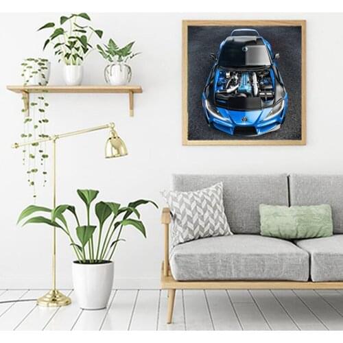MUTU canvas painting Car picture sports car Automotive interior parts art poster livingroom wall decoration New painting print