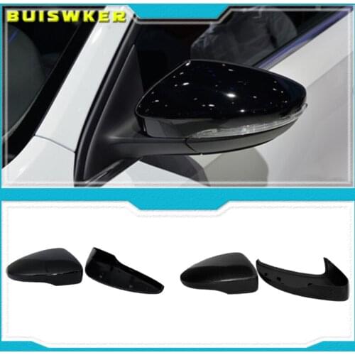 Mirror Caps For VW Golf 7 MK7 7.5 GTD R GTI MK6 6 Polo 6R 6C Scirocco Passat B7 Jetta MK6 Beetle Side Wing Mirror Covers E-GOLF