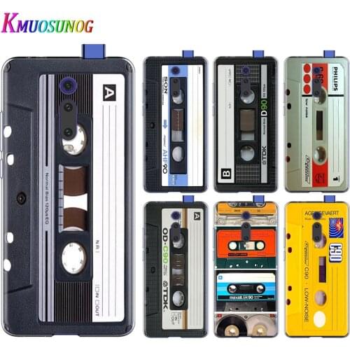 Vintage Magnetic tape Cassette For Xiaomi Redmi 9I 9T 9A 9C 9 Prime 8A 8 7A 7 6A 6 5 5A 4X PRO Plus Transparent Soft Phone Case