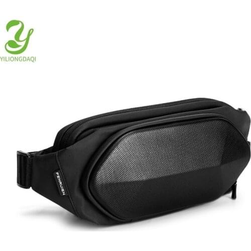 YILIONGDAQI Fashion Belt Bag Hard Shell Men Waist Pack Phone Pouch Chest Bag