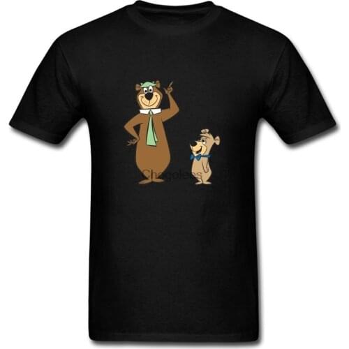 ZHENGXING Mens Yogi Bear Cartoon Art Design T-Shirt S ColorName Short Sleeve