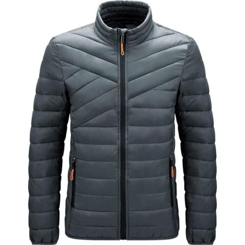 2021 Korean Version of The New Autumn and Winter Mens Cotton Jacket Casual Fashion Comfortable Trend Stand-up Collar Jacket