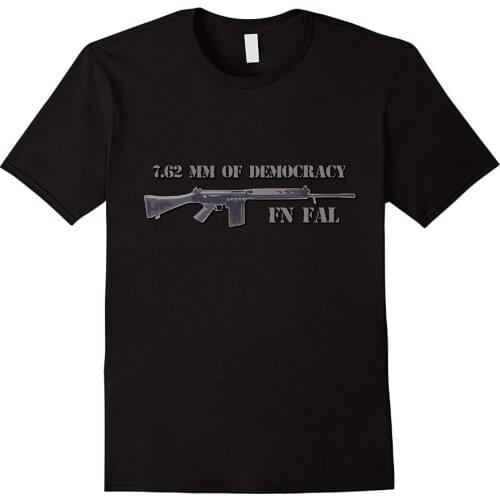 New 2019 Hot Summer Casual T-Shirt Printing FN FAL fan t shirt 7.62 mm of democracy T Shirt